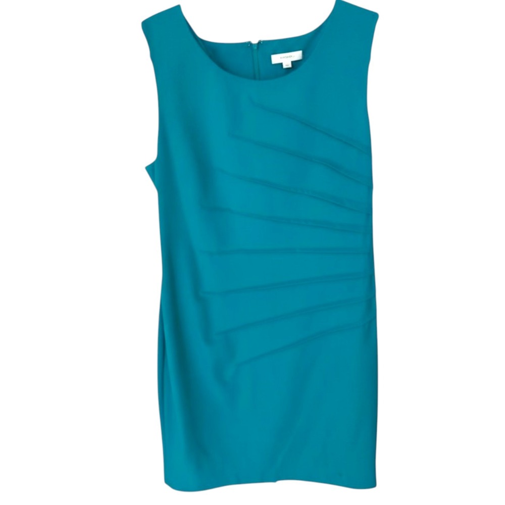 Calvin Klein Dress Sz 6 Teal Classic Career Timeless Sophisticated Sheath